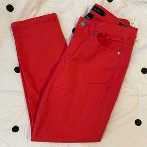 NWT Calvin Klein Skinny Crop Salmon/pinkish jeans.